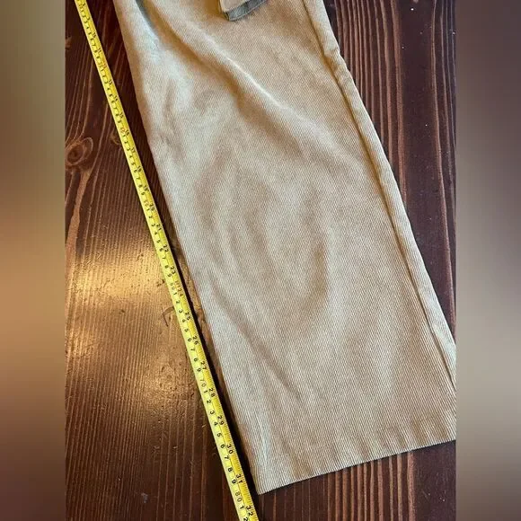 Sixth June Utility Corduroy Pants Sz XL Brown Large Pockets Side Straps Festival - Picture 5 of 9